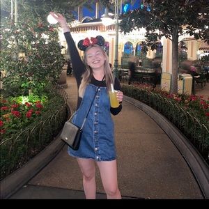 Forever 21 jean overall style dress